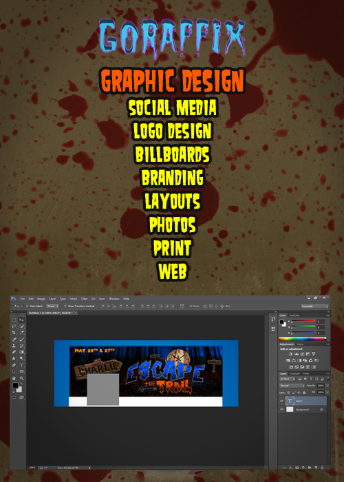 Graphic Design for Haunted Attractions and Escape Rooms by Goraffix