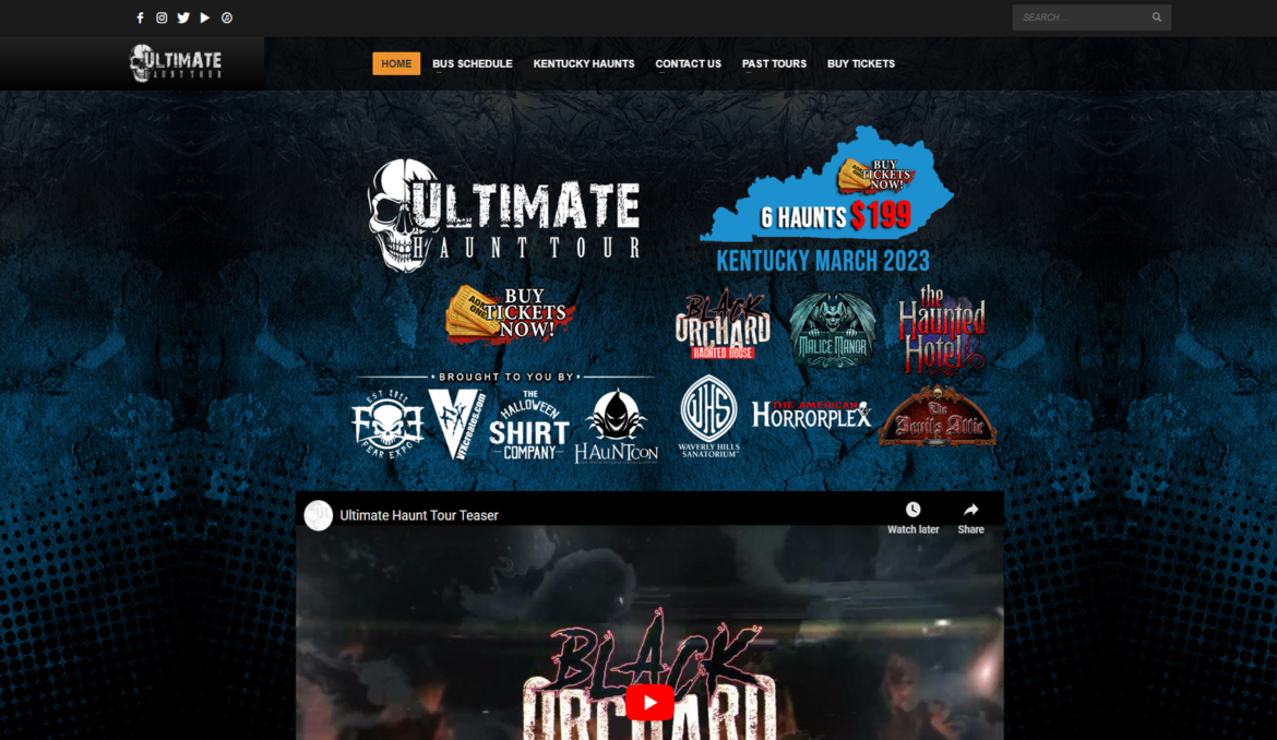 Programmer Nightmare Web Design Haunted House Website Design Examples by Nightmare Academy